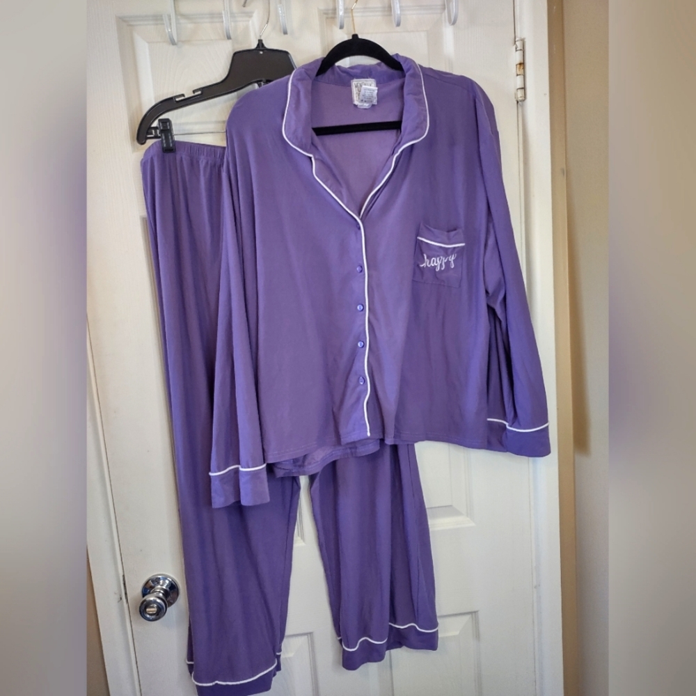COPY - Purple Plus Size Pajama Set